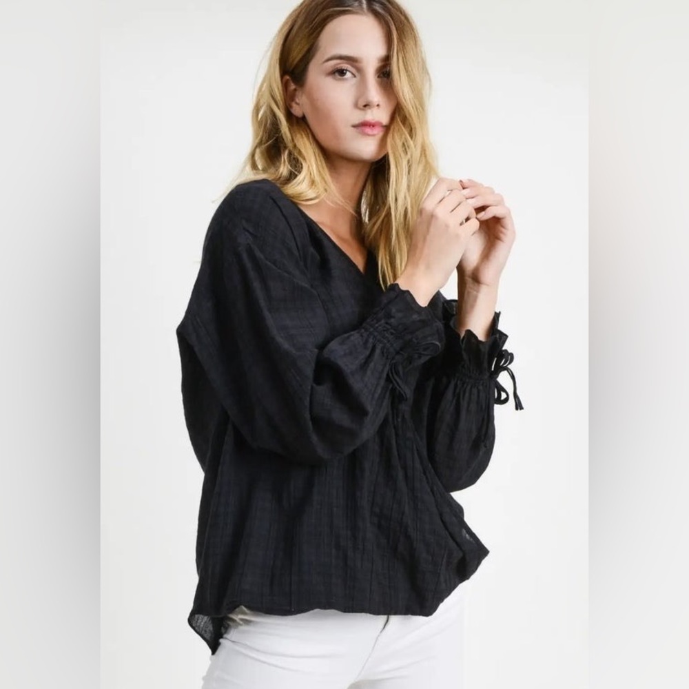 Black Wrap top